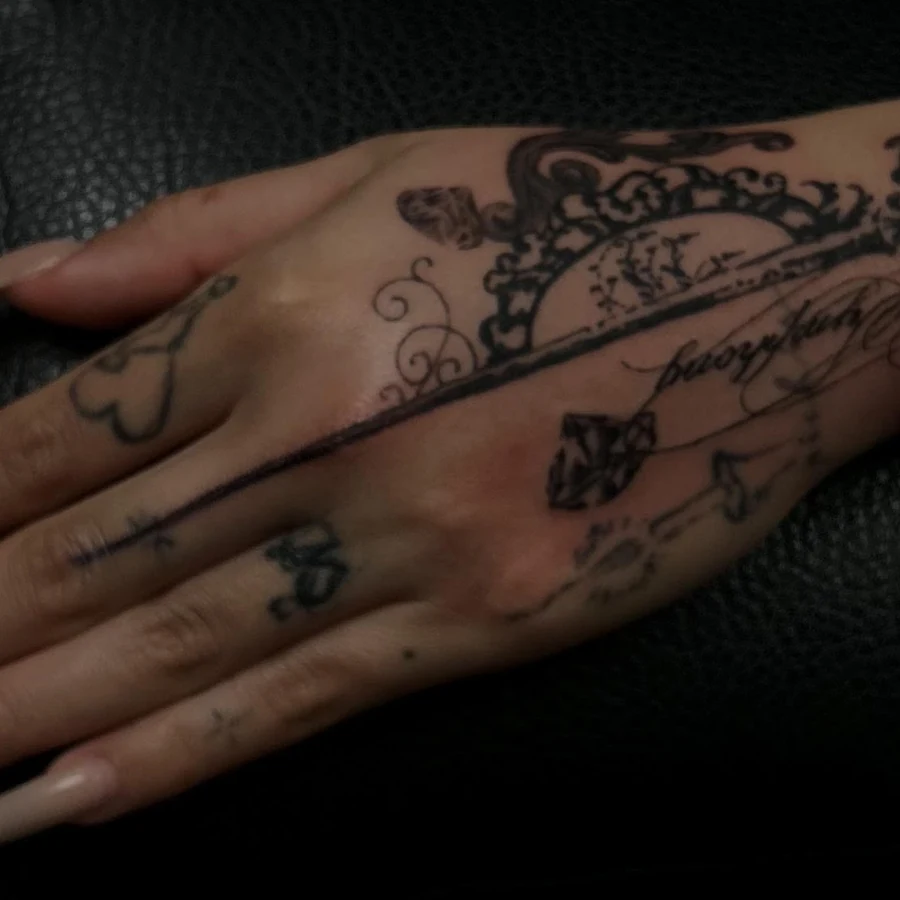 Lettering & script tattoo by Billy