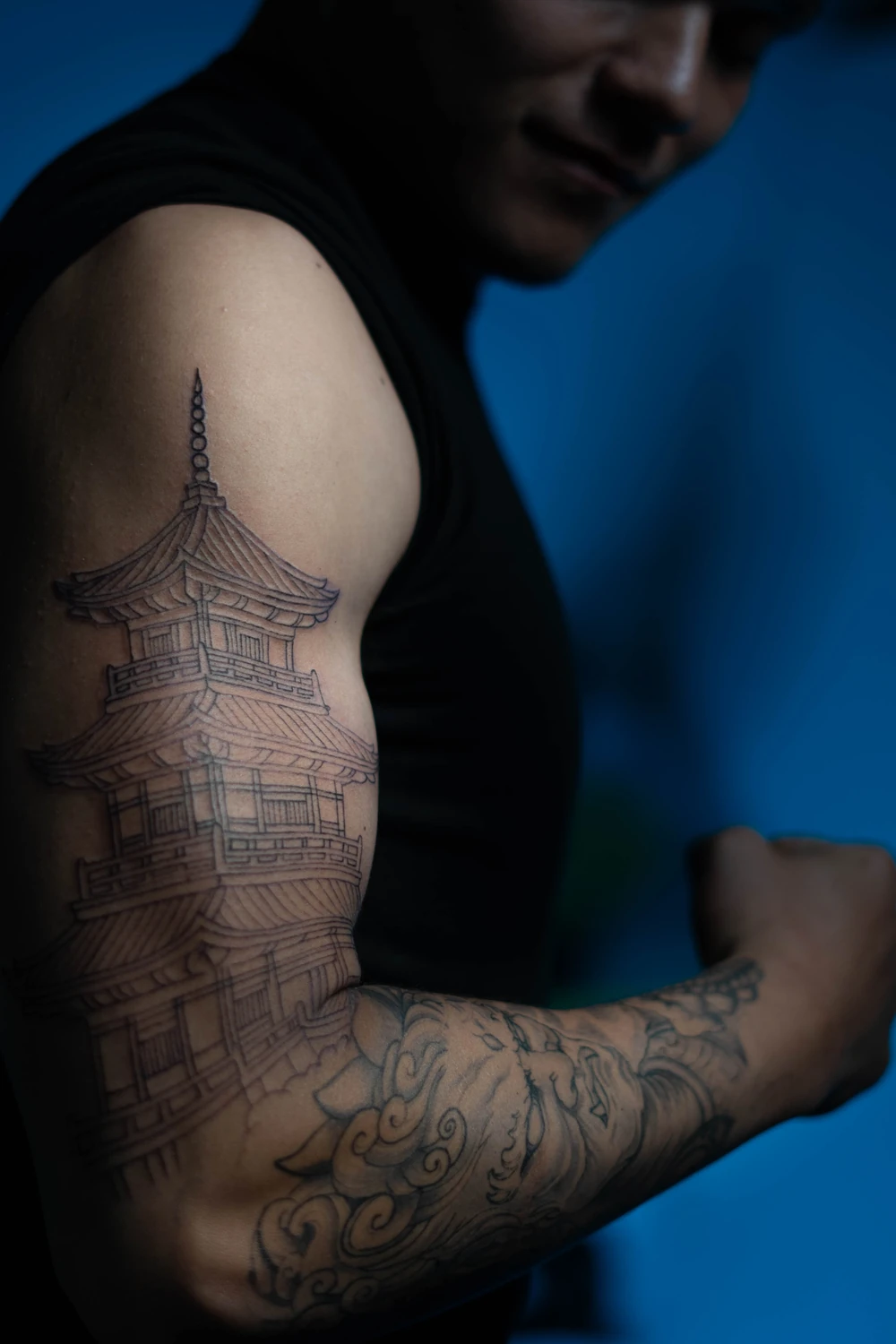 Japanese half sleeve tattoo by Billy, San Jose CA